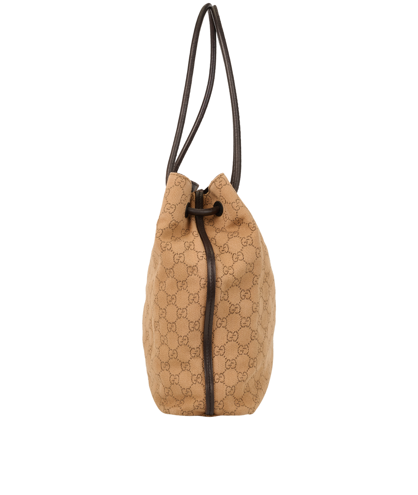 Vintage GG Shopper, &pound;380, Handbags, Brown/Tan, Canvas, Side view